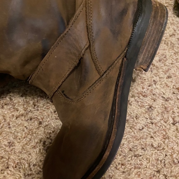 Jeffrey Campbell Over-the-Knee Brown Leather Boot - Picture 9 of 16